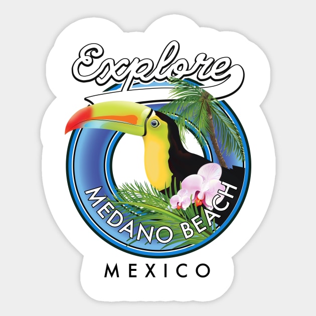 Medano Beach Mexico Sticker by nickemporium1